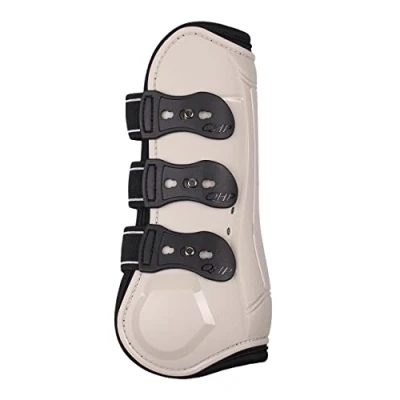 Afbeelding van QHP Gamaschen Champion met elastische snelsluitingen Airflow neopreen voering (pony, beige)
