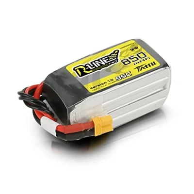Afbeelding van Tattu 4S Lipo accu 14,8V 95C 850mAh batterij met XT30 stekker voor RC FPV Helicopter Airplane Drone Quadcopter Racing Hobby