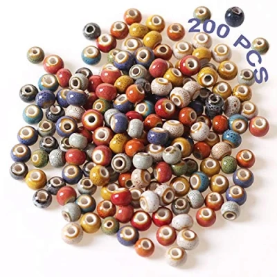 Afbeelding van Diy Losse Kralen Met Gat 200 Stuks Houten Spacer Ronde Sieraden Keramische Kleine Rond Voor Het Maken Ambachtelijke Benodigdheden
