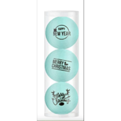 Afbeelding van Golfballen Gift Set Merry Christmas Happy Newyear Blauw