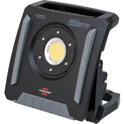 Afbeelding van Brennenstuhl multi batterij led accu bouwlamp 4000 ma baustrahler 40w compatibel met 18v batterijen van 7 verschillende powertool fabrikanten 1173