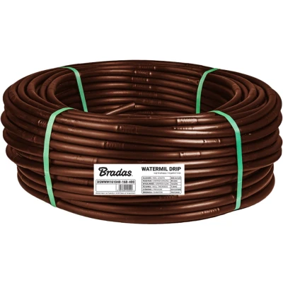 Afbeelding van Bradas Druppelslang 16mm 1,0mm 33cm 1,6l/h 100m bruin