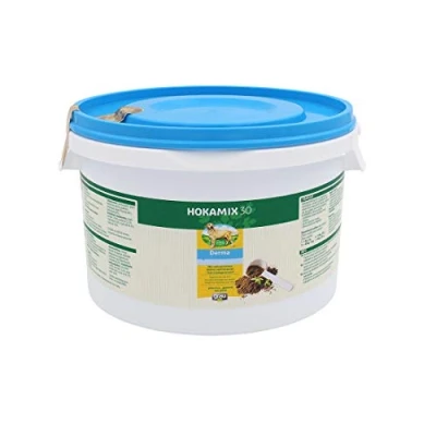 Afbeelding van GRAU het origineel HOKAMIX30 Derma, bij huidproblemen, voor een glanzende vacht en gezonde huid, met mariadistel chlorella 1 pak (1 x 1,5 kg), aanvullend diervoeder honden