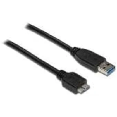 Afbeelding van USB Micro naar A kabel USB3.0 tot 0,9A / zwart 0,20 meter