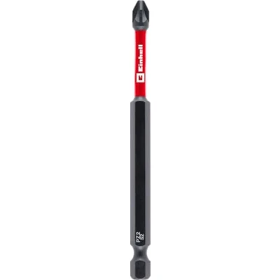 Afbeelding van Originele Einhell Impact bit, 100 mm, PZ2 (S2 staal, torsiezone, efficiënte krachtoverbrenging, rode kleurring, C 6,3 schacht)