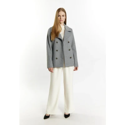 Afbeelding van Overgangsjack gemaakt van een wolmix DREIMASTER M / Grijs Melange 77% Polyester 15% Wol 5% Polyacryl 3% Viscose