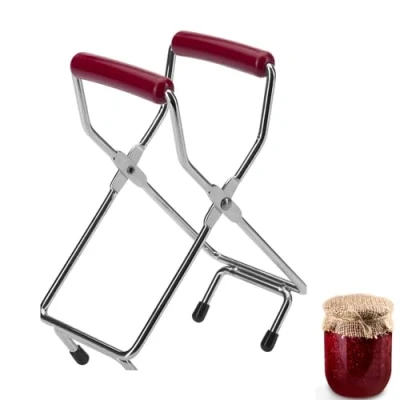 Afbeelding van Westmark Glastang voor weckpotten met diameter tot 18 cm, verchroomd staal/kunststof, zilver/rood, 10532270