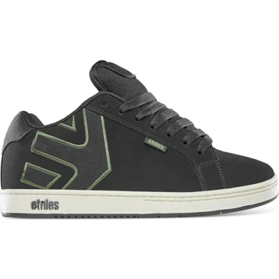 Afbeelding van Etnies Fader Skateschoenen, Heren, Maat: 44, Black/green Imitatieleer/ textiel
