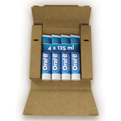 Afbeelding van Oral B Pro Expert Professionele Bescherming tandpasta 4 x 125 ml verpakt in gerecycleerd karton