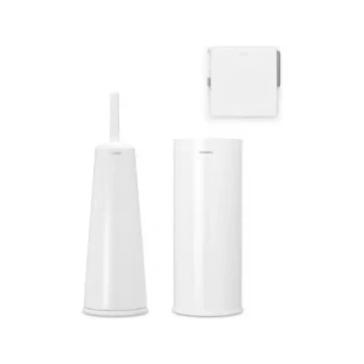 Afbeelding van Brabantia ReNew Toiletaccessoires, Set van 3 White
