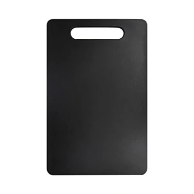 Afbeelding van Fotouzy Plastic Utility Snijplank met Handvatten, Voedselveilig PP Materiaal, BPA Vrij, Afwasmachine Veilig, Dikke Snijplank, Grote Grootte, Gemakkelijk Greephandvat, voor Keuken (Zwart)