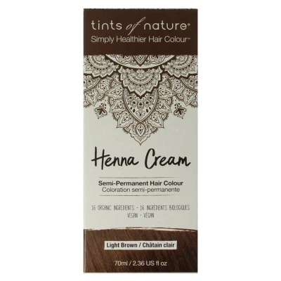Afbeelding van Tints Of Nature Henna cream light brown semi permanent 70 ml