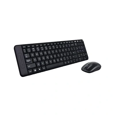Afbeelding van Toetsenbord en draadloze muis Logitech MK220 Zwart Qwerty Spaans