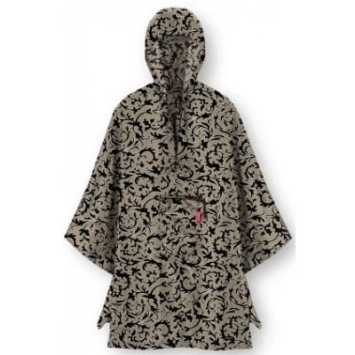 Afbeelding van Reisenthel Mini Maxi Poncho Regenponcho Opvouwbaar Baroque Marble Zwart