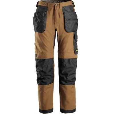 Afbeelding van Snickers AW 6224 Canvas+ Werkbroek met Holsterzakken Cognac maat 50