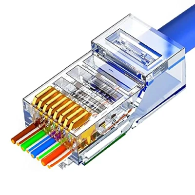 Afbeelding van VIVOCH 50 stuks Cat6 RJ45 Pass Through Connectors, Plugs, Crystal Unshielded Ends UTP 8P8C Modulaire Network Plug Connector