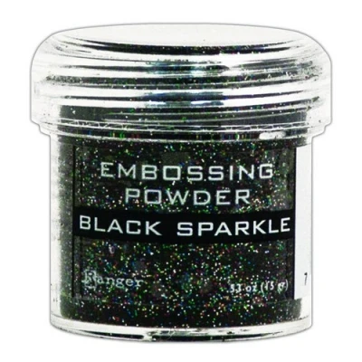 Afbeelding van Ranger Embossing Powder 34ml black sparkle EPJ37460