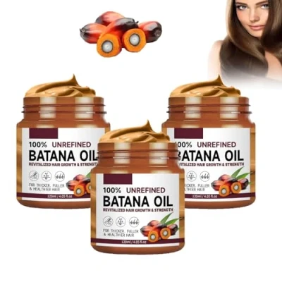 Afbeelding van Biologische batana olie voor haargroei, ongeraffineerde uit Honduras gezonder, dikker en voller haar (3 stuks)