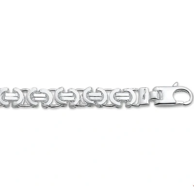 Afbeelding van Zilveren Collier konings plat 6 1002071 50 cm
