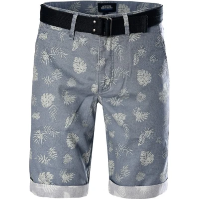 Afbeelding van Boston Brothers bermuda heren 7042 blauw print maat 3XL