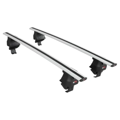 Afbeelding van apline ACE 4 Dakdrager bagagedrager compatibel met Peugeot 208 II (P21) 2020 2025 Spoorstaven Grijs Aluminium 2 Staven