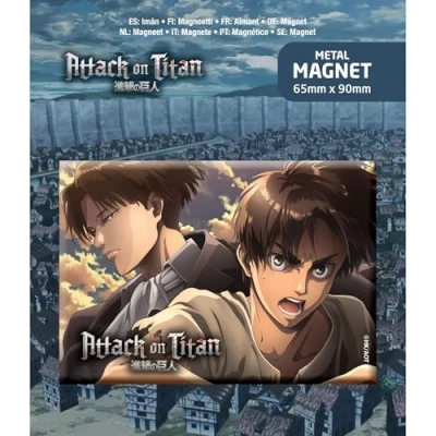 Afbeelding van POPbuddies, Magneet, Attack on Titan Magnet Eren &amp; Levi