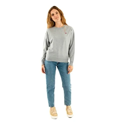 Afbeelding van Levi&#039;s Standard CREW Sweater, Dames, Maat: Small, Starstruck heather grey