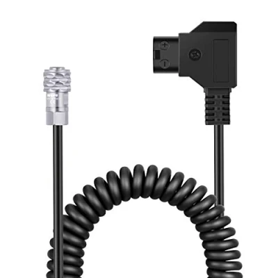 Afbeelding van NEEWER D Tap naar BMPCC Stroomkabel, opgerold, 4K/6K, compatibel met Blackmagic Pocket Cinema camera, 4K/6K Gold Mount V accu, Weipu 2 polig, vrouwelijk op P Tap, 40,64 127 cm lengte