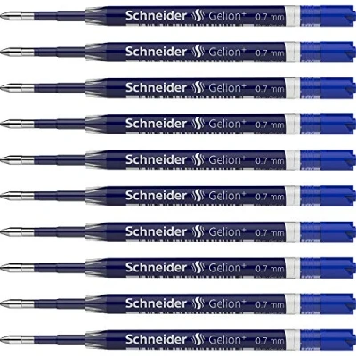 Afbeelding van Schneider 103903 Gelion Plus gelvulling (grote vulling G2 formaat) pak van 10 blauw