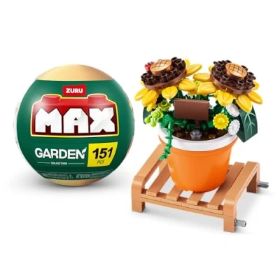 Afbeelding van MAX Premium Tuinpotplanten Bouwstenen Collectie (tot 233 stuks, 6 om te verzamelen) (pot zonnebloem, 1 capsule)