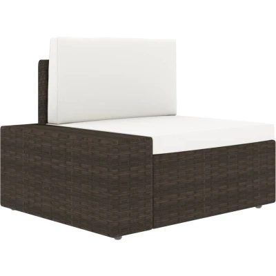 Afbeelding van vidaXL 12 delige Loungeset met kussens poly rattan bruin