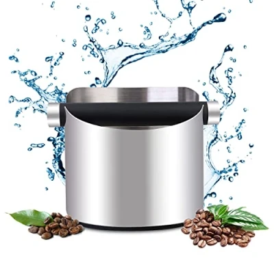 Afbeelding van Afslagbak voor zeefdragers, sporgo knock box, machines, afslagbox koffiedik, koffieklopbox, barista accessoires espressomachine, koffiedik verzamelen en recyclen