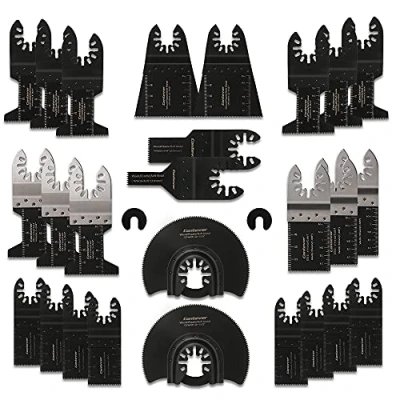 Afbeelding van Multitool Zaagbladen, 28st Zaagbladen Kit, Oscillerende Accessoires, Oscillerend Zaagblad Set, Multifunctioneel Gereedschap voor Fijne Multimaster, Dremel, Bosch, Makita, Dewalt