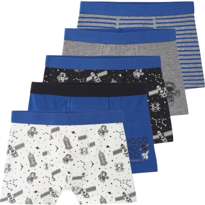 Afbeelding van Vertbaudet Set van 5 stretch boxers voor jongens ruimte