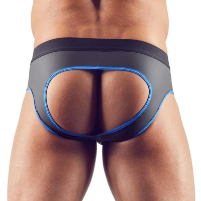Afbeelding van Slip Met Open Achterkant Zwart/Blauw Svenjoyment Underwear