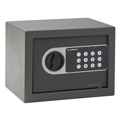 Afbeelding van ARREGUI Premier 16501 S0 Safe van staal met elektronisch slot, kluis voor thuis en thuis, programmeerbaar code toetsenbord, noodsleutel, 17 x 23 cm, 4 l