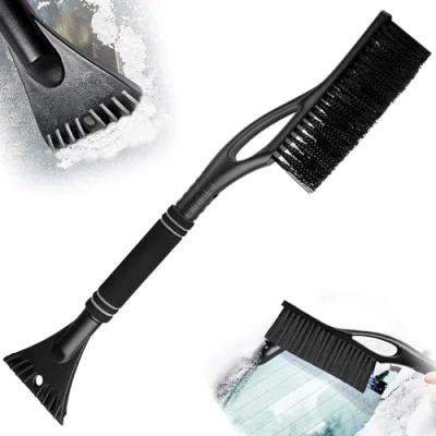 Afbeelding van Coffee Life Plus IJskrabber, sneeuwschep, voorruit, sneeuwreiniging, gardegereedschap met schuimrubberen greep, voor voorruiten van auto&#039;s, SUV&#039;s en vrachtwagens (zwart)
