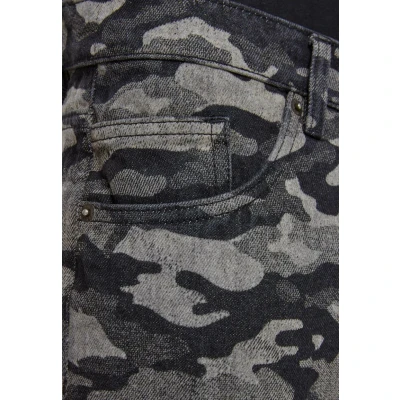 Afbeelding van Urban Classics Laser CAMO Straight leg jeans, Heren, Maat: 32, Blacklasercamo