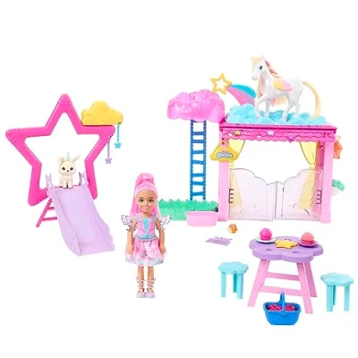 Afbeelding van Barbie A Touch of Magic speelset Met pop en accessoires