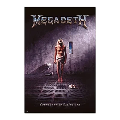 Afbeelding van Grupo Erik Megadeth Countdown To Extinction poster 91,5 x 61 cm opgerold verzonden coole posters kunstposter en prints muurposters