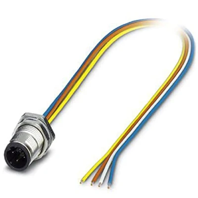 Afbeelding van Phoenix Contact 1551901 Sensor/actuator inbouwconnector M12 Aantal polen (sensoren): 4 Stekker, inbouw 0.50 m 1 stuk(s)
