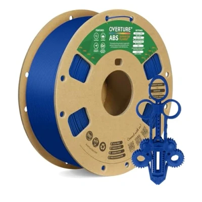 Afbeelding van OVERTURE ABS Filament 1.75mm, 1kg Spool (2.2lbs),3D Printer Filament,Dimensional Accuracy +/ 0.03 mm, Fit Most FDM Printer(Blue)