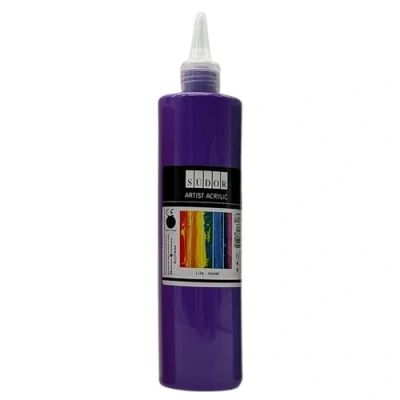 Afbeelding van SÜDOR ACRYL KLEUR 500 ml goedkope acrylverf hoogwaardige schilderverf voor kunstenaars knutselen (paars)