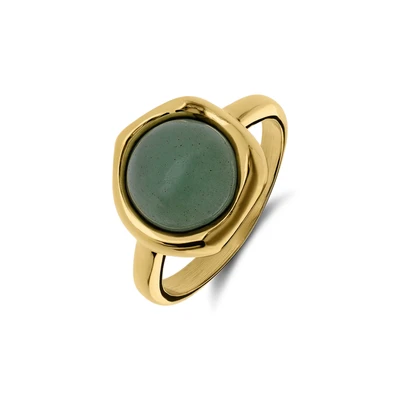 Afbeelding van Lucardi Ring goud / kiwi