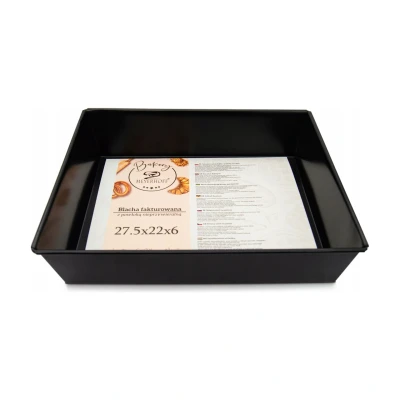 Afbeelding van Meyerhoff Bakery Rechthoekige Cake Bakvorm Non Stick Coating 27.5 x 22 6 cm Zwart