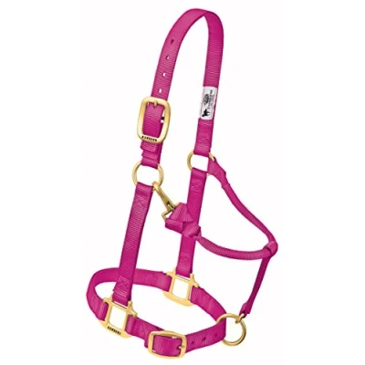 Afbeelding van Weaver Leather Originele verstelbare nylon paardenhalster, jaarling, framboos