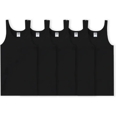 Afbeelding van Heren onderhemd Zwart 5 Pack Maat XXL
