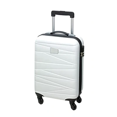 Afbeelding van Concorde Handbagage/cabine reis trolley koffer met zwenkwielen 55 x 35 20 cm wit Handbagage koffers