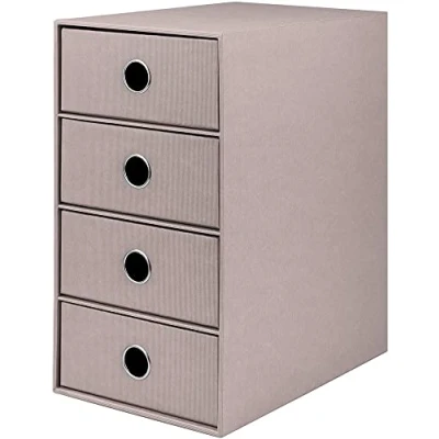 Afbeelding van Rossler Soho schutbladenbox 4 lades Grijs