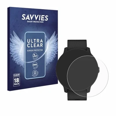 Afbeelding van Savvies (18 Stuks) Schermbeschermer voor Garmin vivoactive 3 Music Screen Protector Ultra Transparant